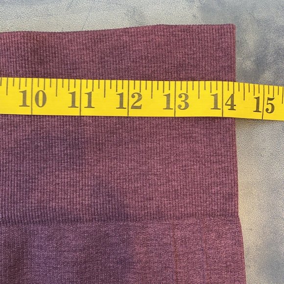 Lululemon In The Flow Crop II‎ Leggings Heathered Purple Womens Size 8 Cropped - Picture 10 of 12